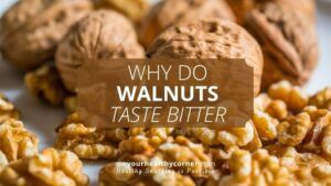 It is natural that walnuts taste bitter and the paper-thin skin is the culprit. There're 2 ways to alleviate the bitterness. Either you remove the skin or balance the taste.