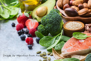 Consume a wide variety of healthy foods and avoid foods containing trans fat and hydrogenated oils to improve cholesterol levels.