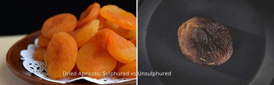 Sulphured dried apricots vs unsulphured