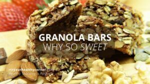Granola bars are made of oats, nuts, seeds and dried fruits which (supposedly) are healthy.