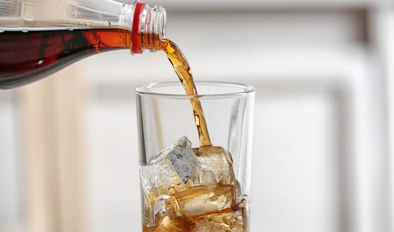 Cola-flavored sodas contain moderate amounts of caffeine.